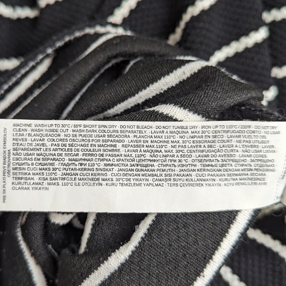 Mango Striped Bodycon Dress Sz XS - Picture 12 of 13